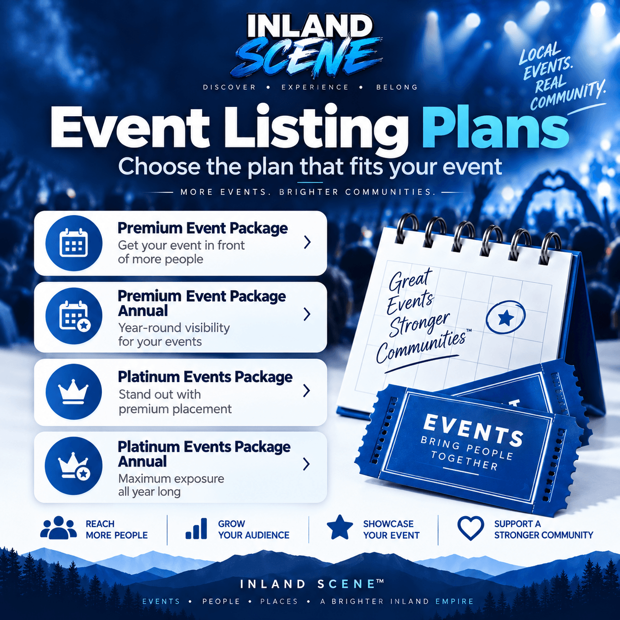 Event Listing Plans